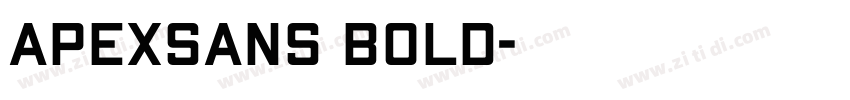ApexSans Bold字体转换